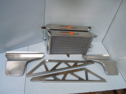 Porsche 962 Water radiators, heat shields, and wing mounts