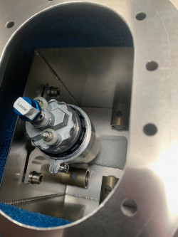 Porsche 911 hill climb fuel tank with in tank pumps.