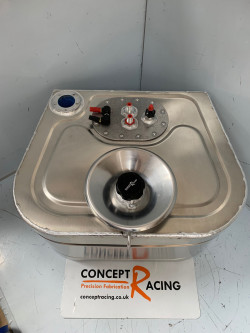 Porsche 911 hill climb fuel tank with in tank pumps.