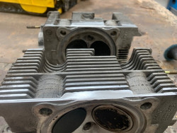 Weld fins porsche heads