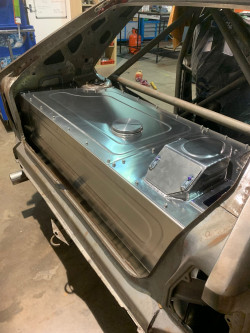 Lancia Delta fuel tank & dry sump tank firewall