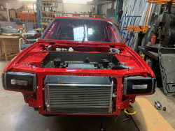 LAP Engineering Alfa 33 Radiator, oil cooler, Header tank, engine and gearbox catch tank