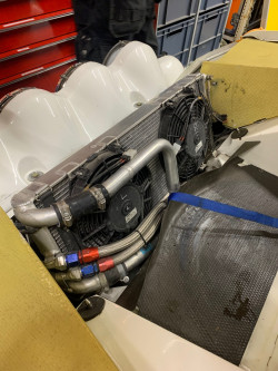 Peugeot T16 Charge cooler radiator and engine radiator