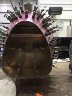 Maserati 250F dry sump tank riveted construction & internal baffling