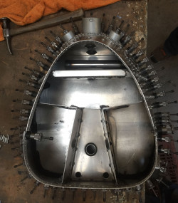 Maserati 2250F dry sump tank final assembly