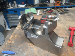 Steel cowling 4 cylinder 4 cam Porsche engine
