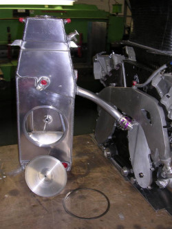 Arrows oil tank inspection hatch