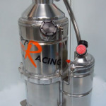 Piggy backed oil catch tank on dry sump tank