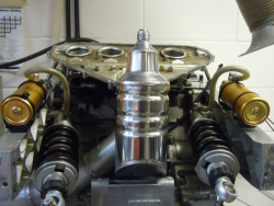 Bike engined hill climb car oil expansion tank