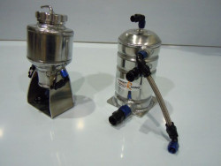 Brake and clutch fluid reservoir, petrol swirl pot