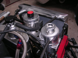 Caterham, radiator, oil tank, oil catch tank and water header