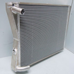 Aluminium radiators - dual pass with swept end tanks to maximise water flow across the header tank & within the core.