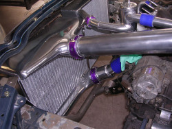 Toyota Celica Intercooler, radiator, oil cooler, water header tank, water swirl pot, various pipework & wiggins fittings