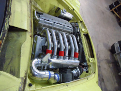 Alfa plenum, radiator, oil cooler, header tank, oil catch tank and washer bottle