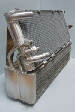 Peugeot T16 Charge cooler radiator and engine radiator