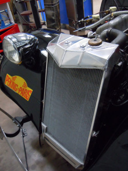Citreon Paris Peking Rally Aluminium radiator under original cowl & grill