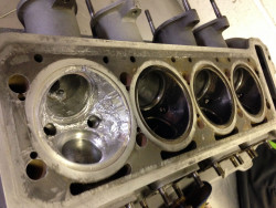 Cylinder head repair - aluminium welding