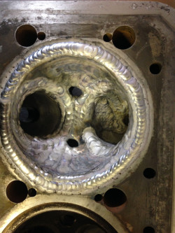 Cylinder head repair - aluminium welding