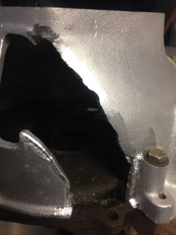 Bell housing - big hole repair!!!