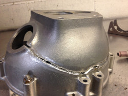 Gearbox welding repair - aluminium