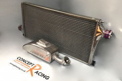 Porsche bespoke radiator & header tank