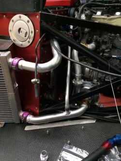 Chiron Dry sump tank, firewalls, internal panelling & plumbing