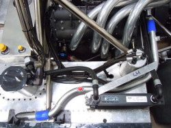 Lola - water system - pipework including engine pre-heater connectors