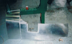 NS side panel with flanged door aperture