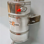 Water expansion tank. Vertical, rear bracket