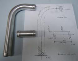Pipework to customer drawing