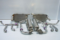 Porsche 962 Intercoolers, connect plenums, water pipes