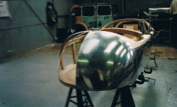 Rear panels offered onto woodwork to check alignment