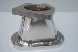 Supercharger throttle body flanges