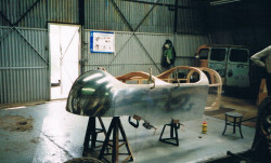 Tail and side panels clamped to frame