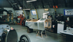 Tail and side panels planished and finished