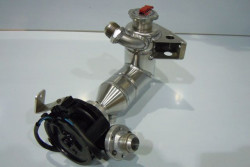 Water header tank and pump for charge cooler