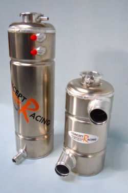 Water swirl pot and water header tank