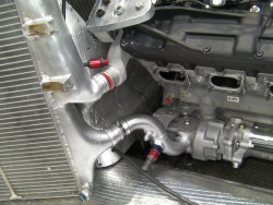 Alterations to existing water system to accommodate v10 engine