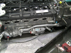 Alterations to existing water system to accommodate v10 engine