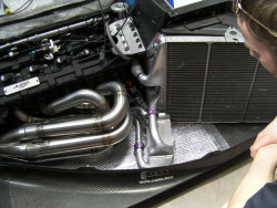 Alterations to existing water system to accommodate v10 engine