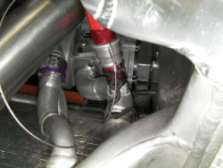 Alterations to existing water system to accommodate v10 engine