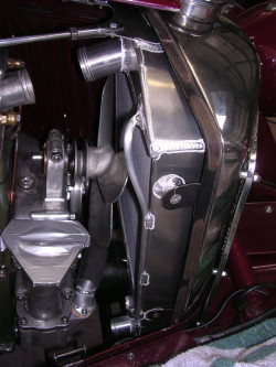 Riley radiator in situ