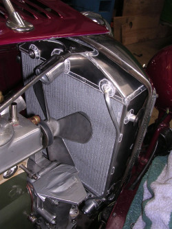 Riley radiator in situ