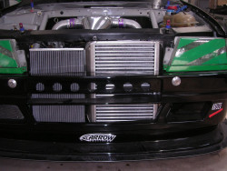 Radiator and intercooler positioning
