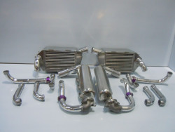 Porsche 962 intercooler, radiators and pipework
