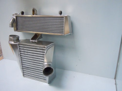 Drag motorbike intercooler & radiator
