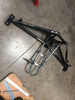 Porsche GT1 exhaust mount rear frame