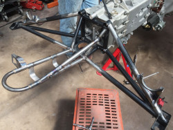 Porsche GT1 exhaust mount rear frame
