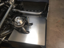 Sauber C8 brake air ducts and turbo cover panels