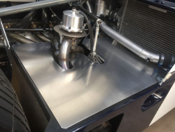 Sauber C8 brake air ducts and turbo cover panels